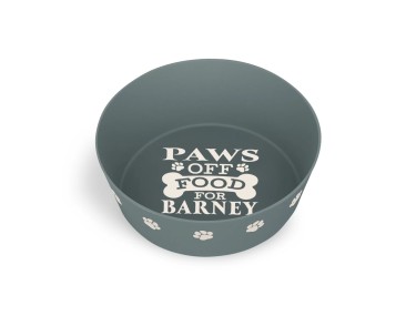 Paws Off Food For Barney Dog Bowl