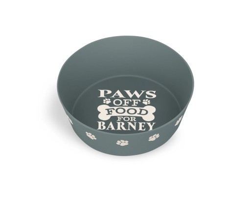Paws Off Food For Barney Dog Bowl