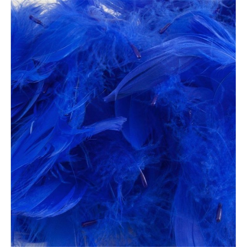 50G ASST ROYAL BLUE FEATHERS
