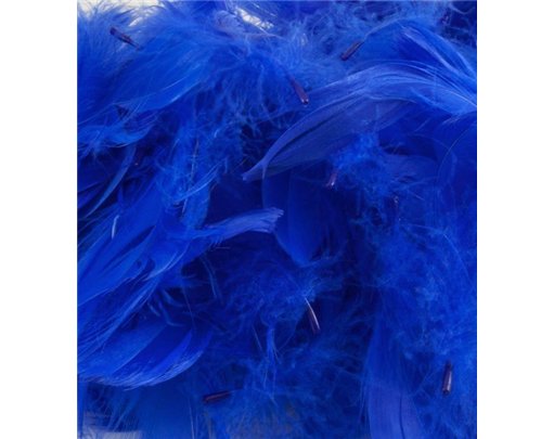 50G ASST ROYAL BLUE FEATHERS