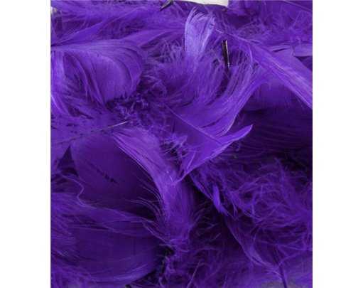 50G ASST PURPLE FEATHERS