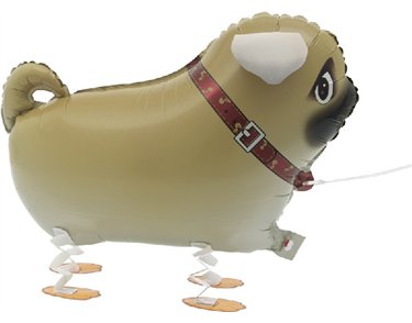 PUG WALKING BALLOON