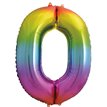 34IN RAINBOW NUMERAL FOIL 0