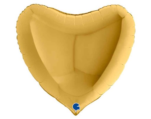 36IN GOLD HEART FOIL BALLOON