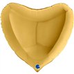 36IN GOLD HEART FOIL BALLOON