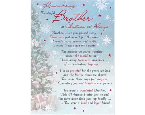 BROTHER GRAVESIDE CARD  6S