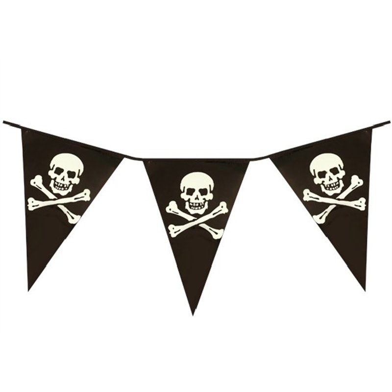 12FT PIRATE BUNTING 11 FLAGS
