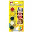 5 FACE PAINTS & 2 BRUSHES SET