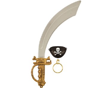 PIRATE SWORD/EYEPATCH/EARRING ADULT