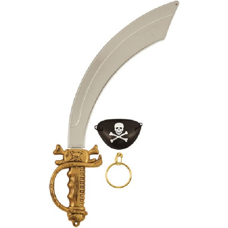 PIRATE SWORD/EYEPATCH/EARRING ADULT