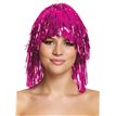 HOT PINK TINSEL WIG