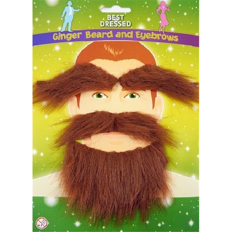 GINGER BEARD & EYEBROWS SET