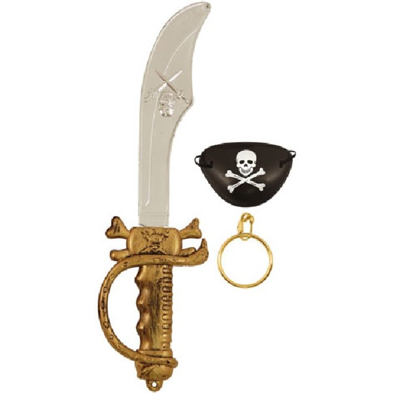 PIRATE SWORD/EYEPATCH/EARRING CHILD