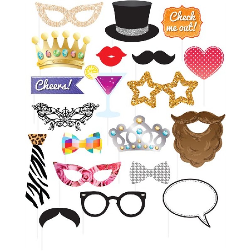 20PC PARTY PHOTO PROPS