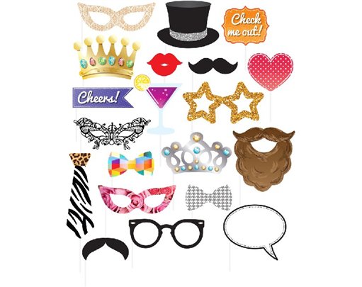 20PC PARTY PHOTO PROPS