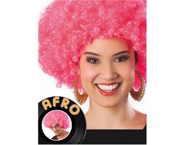 PINK AFRO WIG