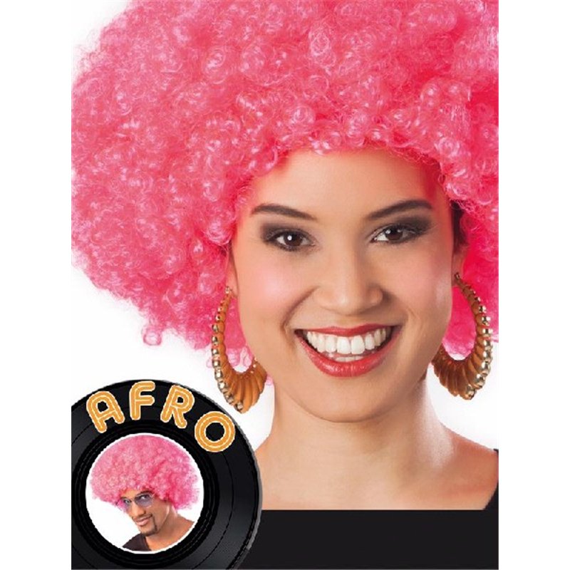 PINK AFRO WIG