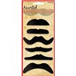 6PC STYLES BLACK MOUSTACHES