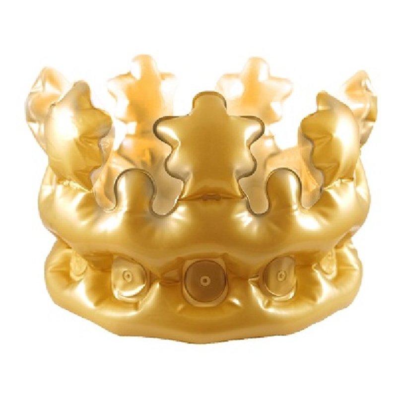33.5CM ADULT INFLATABLE GOLD CROWN