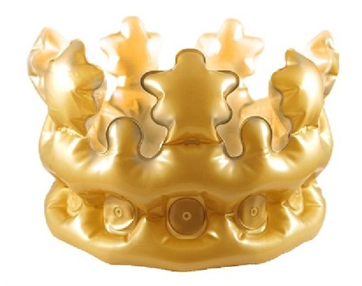 33.5CM ADULT INFLATABLE GOLD CROWN