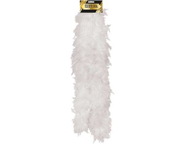 150CM WHITE FEATHER BOA