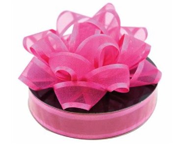FUCHSIA ORGANZA RIBBON  12S