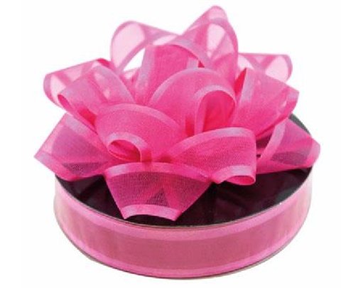 FUCHSIA ORGANZA RIBBON  12S
