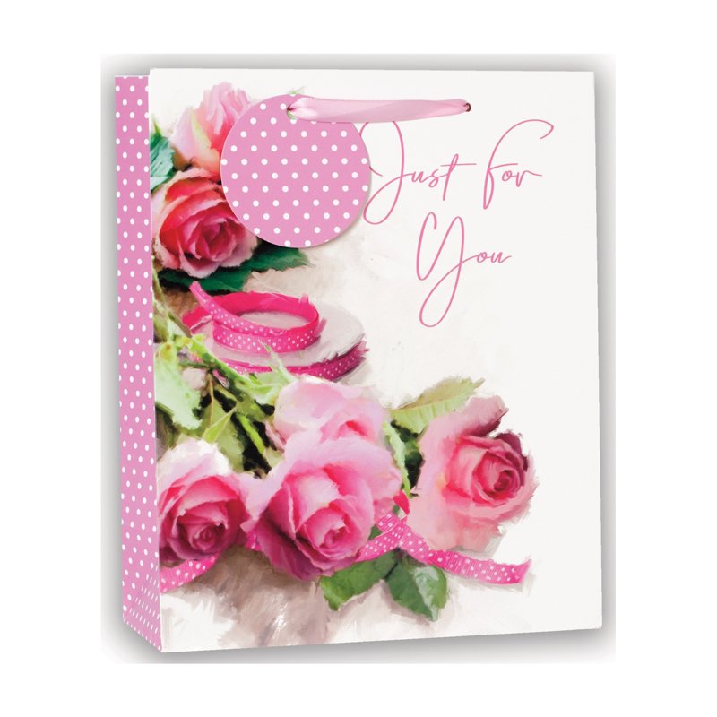 ROSES MEDIUM G/BAG  6S