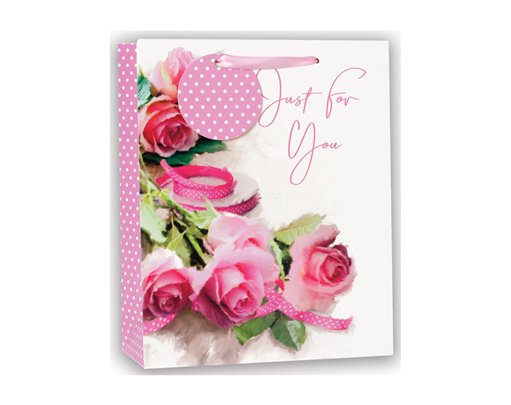 ROSES MEDIUM G/BAG  6S