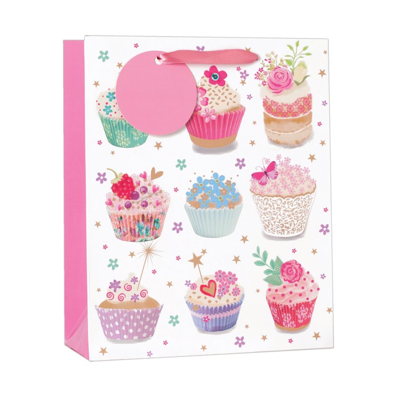 CUPCAKES MEDIUM G/BAG  6S