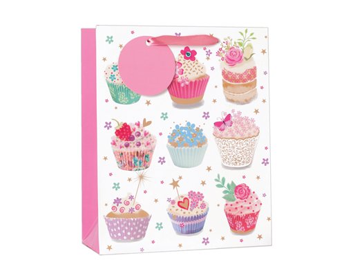 CUPCAKES MEDIUM G/BAG  6S