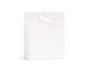 PLAIN WHITE MEDIUM G/BAG  6S