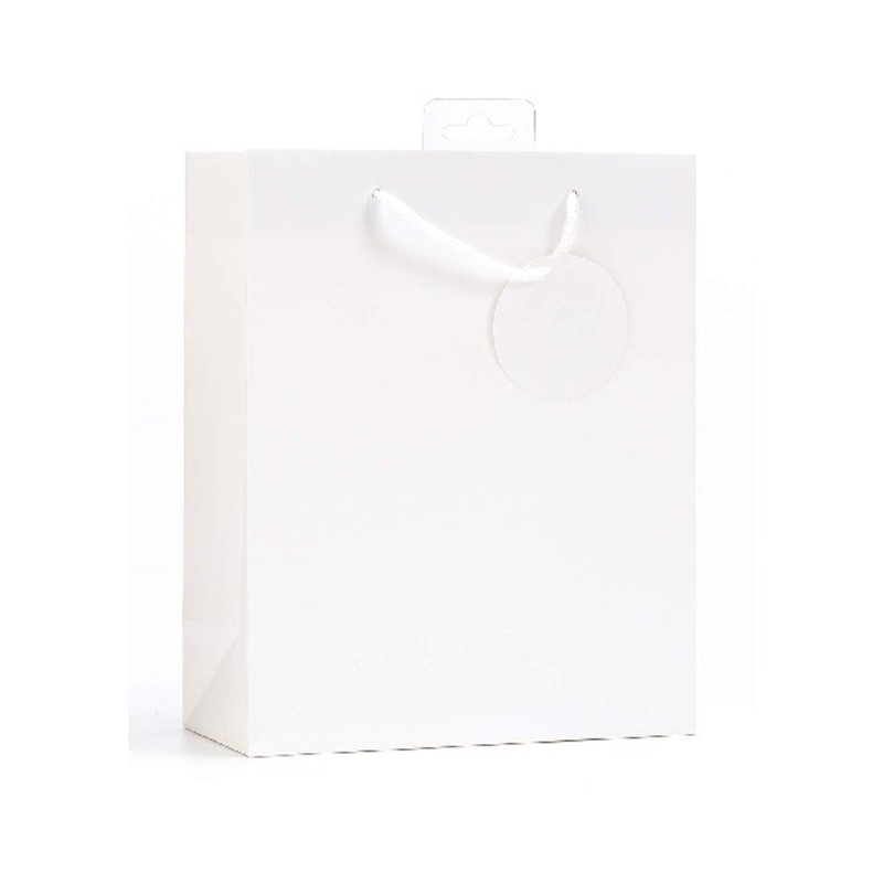 PLAIN WHITE MEDIUM G/BAG  6S