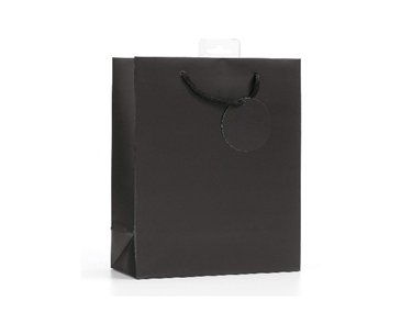 PLAIN BLACK MEDIUM G/BAG  6S
