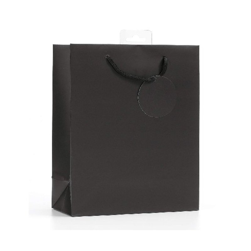 PLAIN BLACK MEDIUM G/BAG  6S