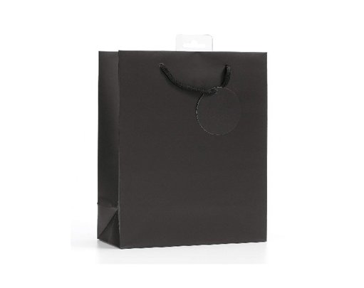PLAIN BLACK MEDIUM G/BAG  6S