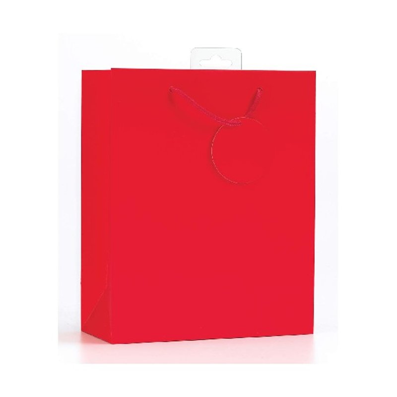 PLAIN RED MEDIUM G/BAG  6S