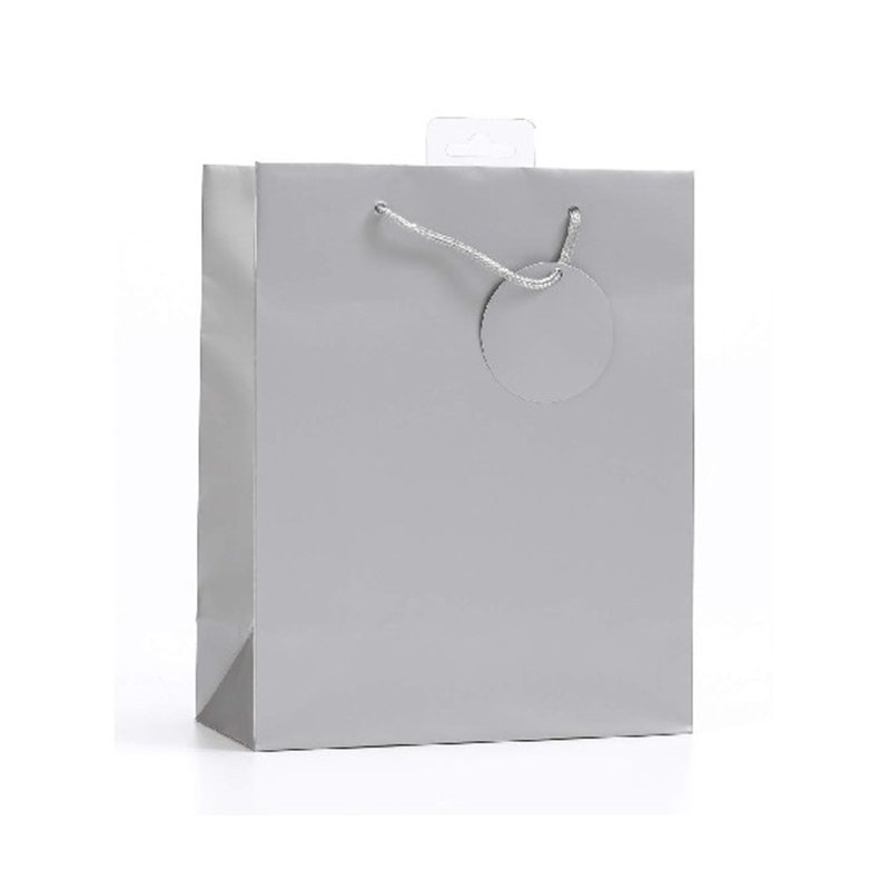 PLAIN SILVER MEDIUM G/BAG  6S