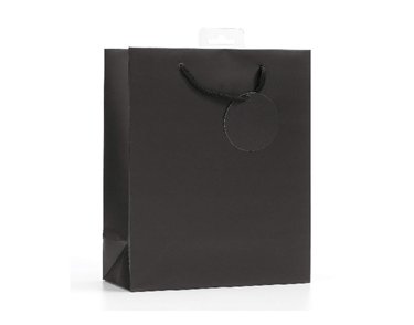 PLAIN BLACK LARGE G/BAG  6S