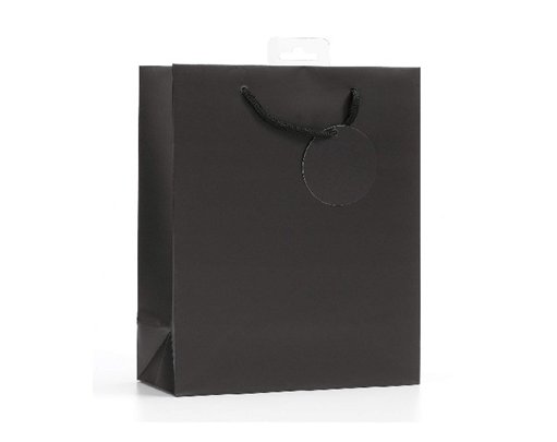PLAIN BLACK LARGE G/BAG  6S