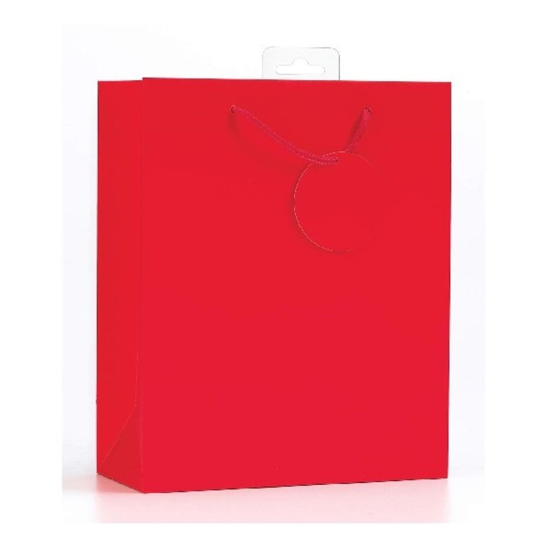 PLAIN RED LARGE G/BAG  6S