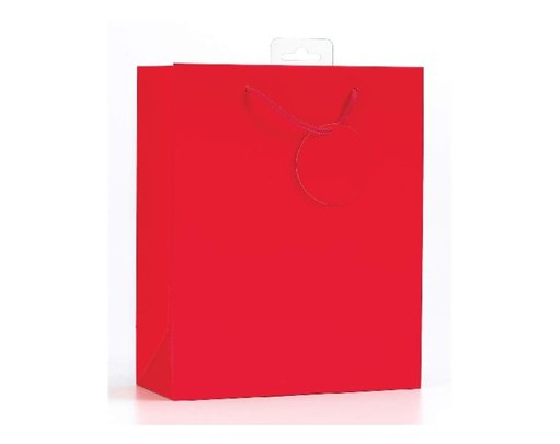 PLAIN RED LARGE G/BAG  6S