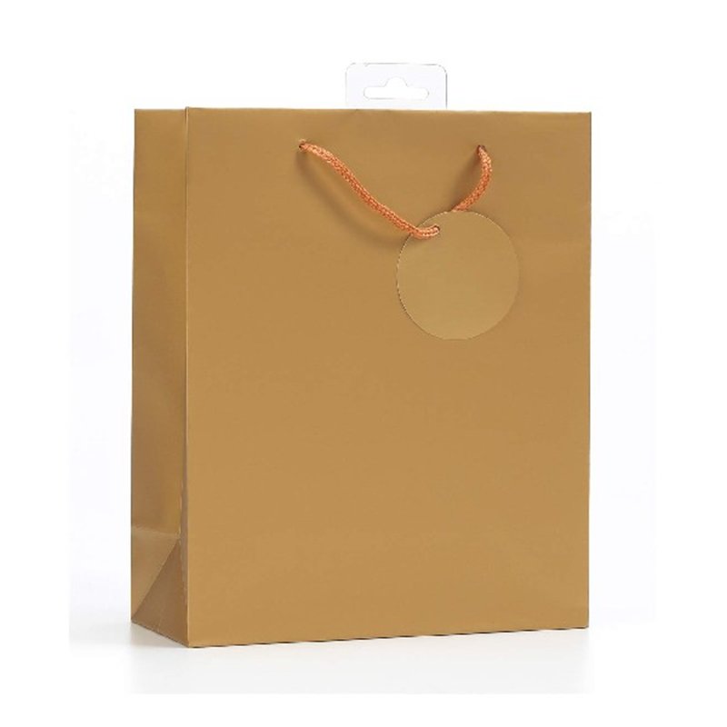 PLAIN GOLD LARGE G/BAG  6S
