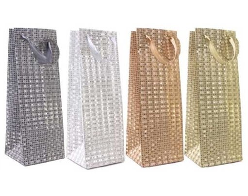 4ASST GLITTER BAG BOTTLE G/BAG  12S