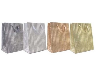 4ASST GLITTER LARGE G/BAG  12S