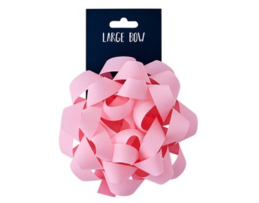 LIGHT PINK LARGE BOW