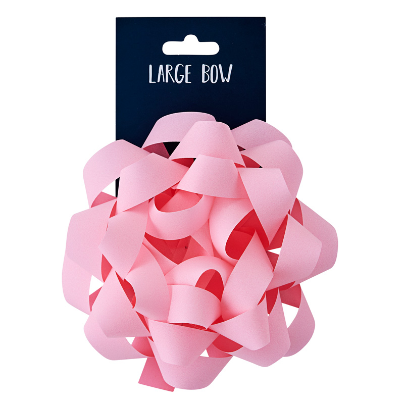 LIGHT PINK LARGE BOW