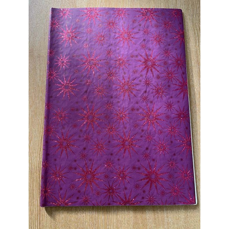DELUXE STARBURST RUBY GLITTER F/WRAP 25S