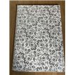 FLORAL DAMASK SILVER ON WHITE STARGEM F/WRAP 25S