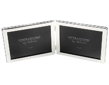 SILVERPLATED DOUBLE 5x7in FRAME